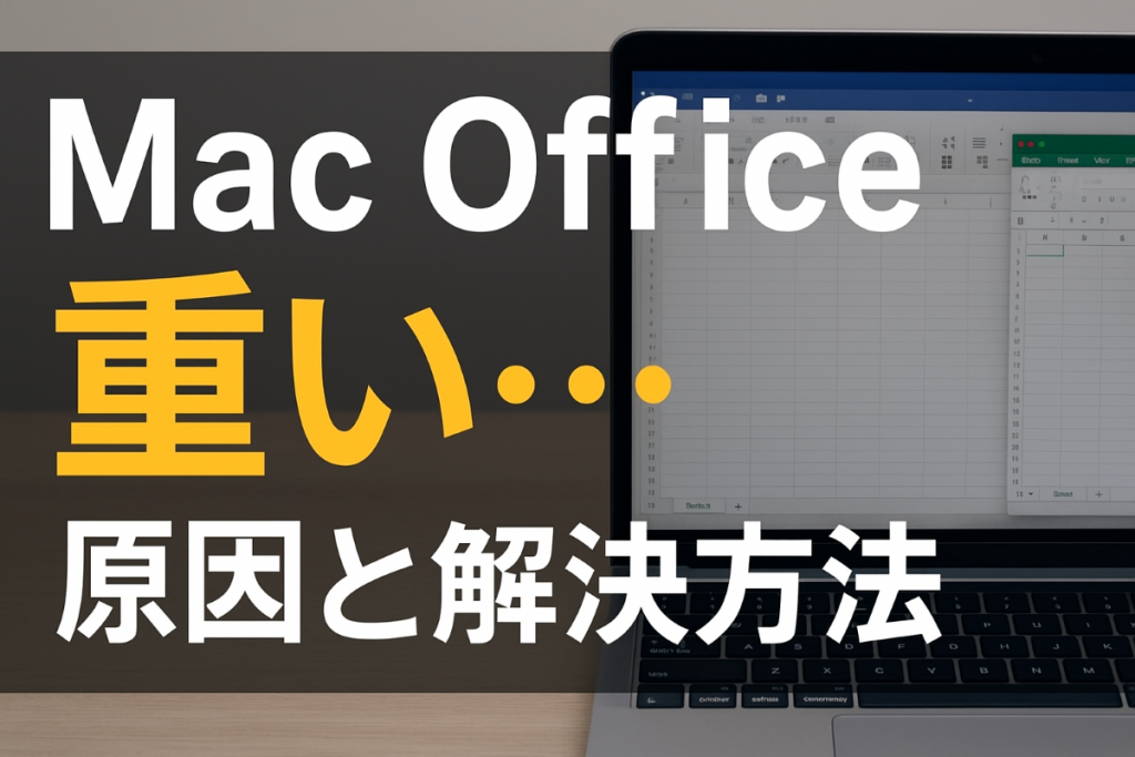 Mac で Office が重い|Word・Excel・PowerPointの動作を快適にするには?
